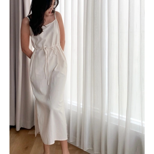 Image of Nox Linen Slip Dress by Tanja