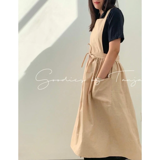 Image of Anne Linen Apron / Celemek Korea / Pinafore / Cottagecore