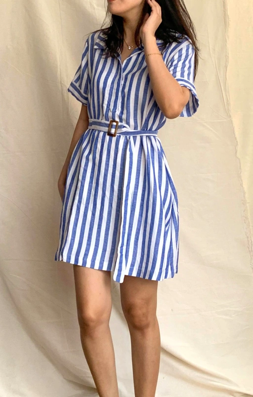 Image of Isla Polo dress by Tanja - 100% from Natural Fabric of Linen and Viscose