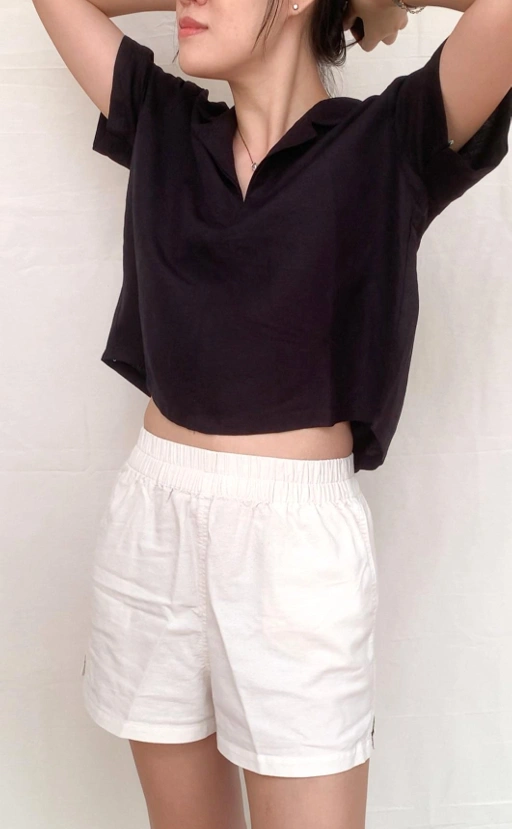 Image of Quill Polo Shirt from 100% Natural Fabrics Linen Viscose