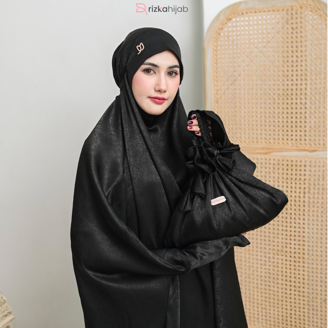 RIZKA HIJAB New Khadijah Mukena Multifungsi Terusan Jumbo Premium Dewasa Adem Menutup Dagu Telekung