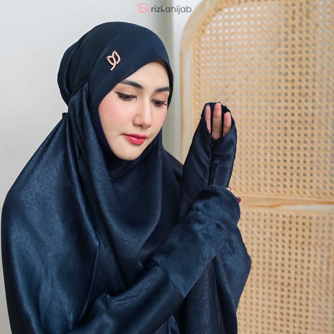 RIZKA HIJAB New Khadijah Mukena Multifungsi Terusan Jumbo Premium Dewasa Adem Menutup Dagu Telekung