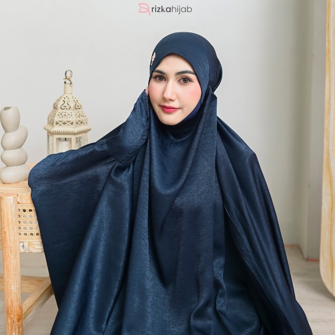 RIZKA HIJAB New Khadijah Mukena Multifungsi Terusan Jumbo Premium Dewasa Adem Menutup Dagu Telekung