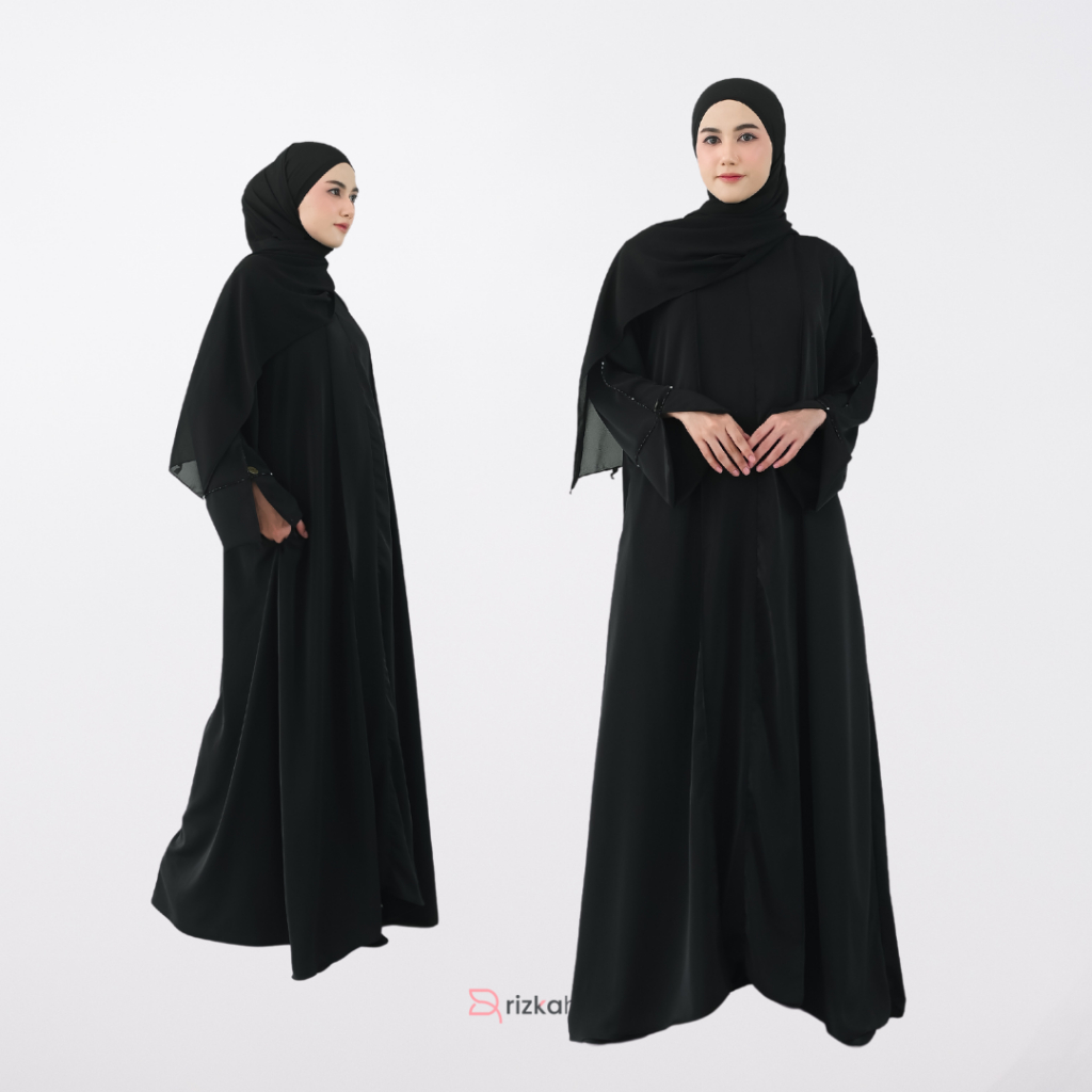 RIZKA HIJAB Mazaya Abaya Payet Gamis Mewah Raya Hokaido Arabian Turkey Umroh Haji