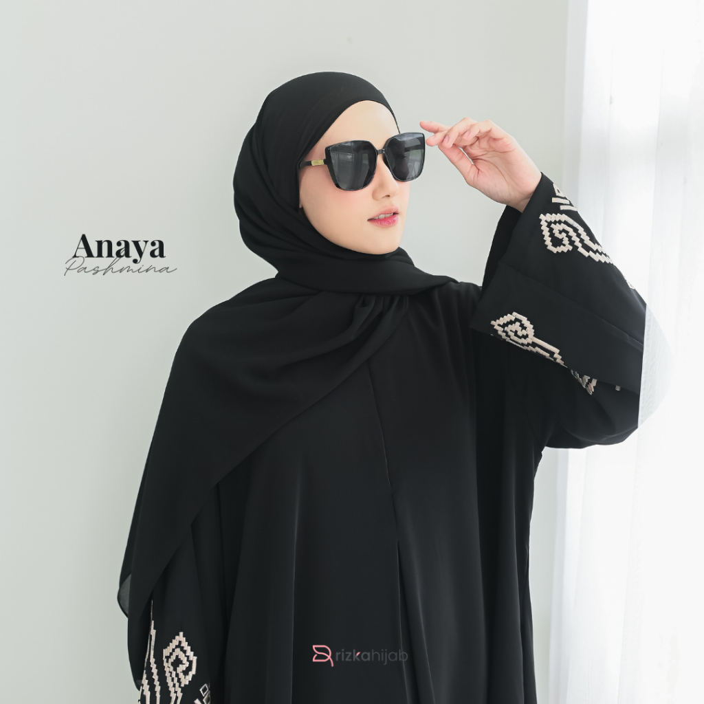 RIZKA HIJAB Anaya Pashmina Ceruty Baby Doll Premium