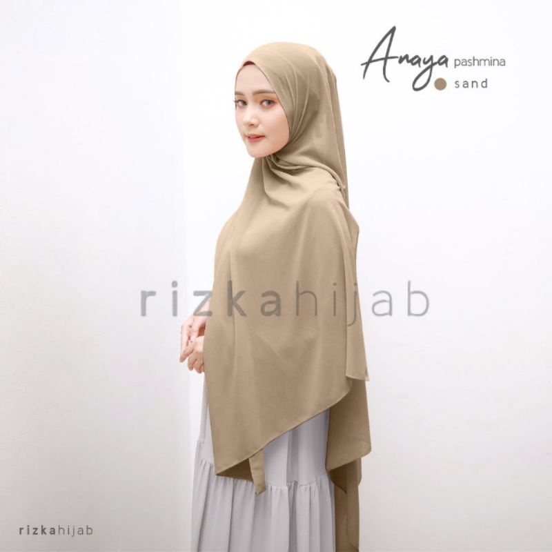 RIZKA HIJAB Anaya Pashmina Ceruty Baby Doll Premium