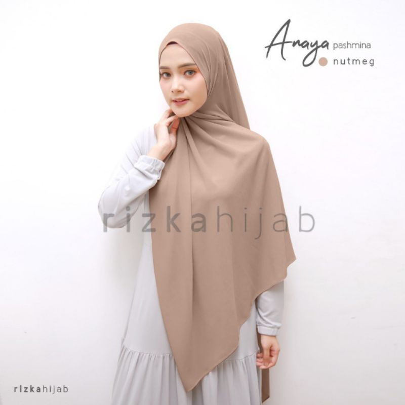 RIZKA HIJAB Anaya Pashmina Ceruty Baby Doll Premium