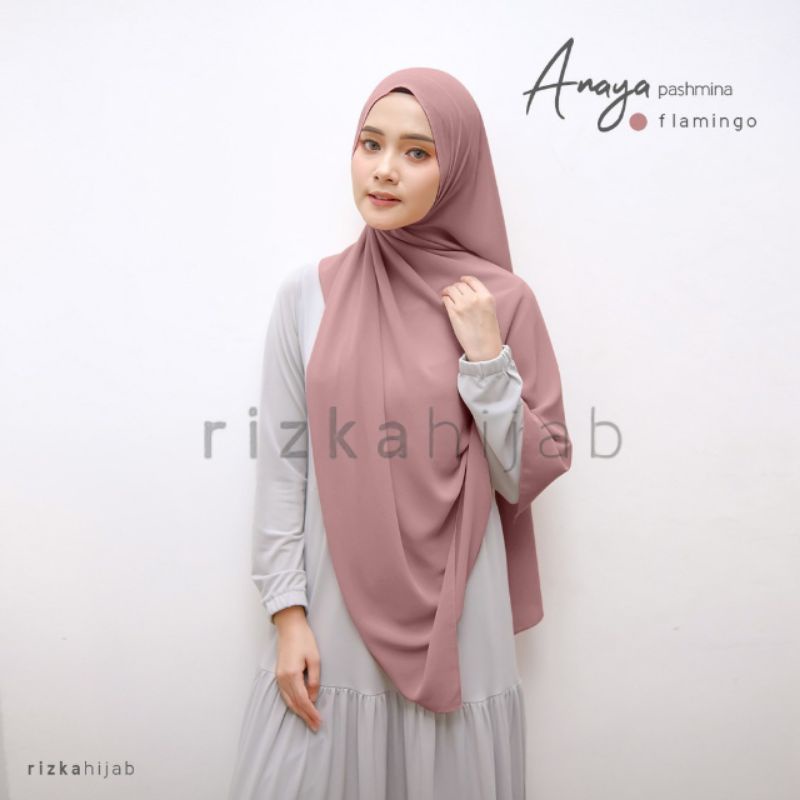 RIZKA HIJAB Anaya Pashmina Ceruty Baby Doll Premium