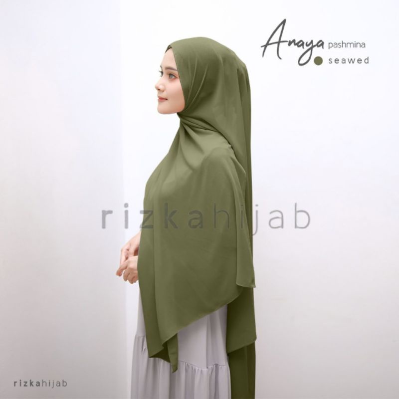 RIZKA HIJAB Anaya Pashmina Ceruty Baby Doll Premium