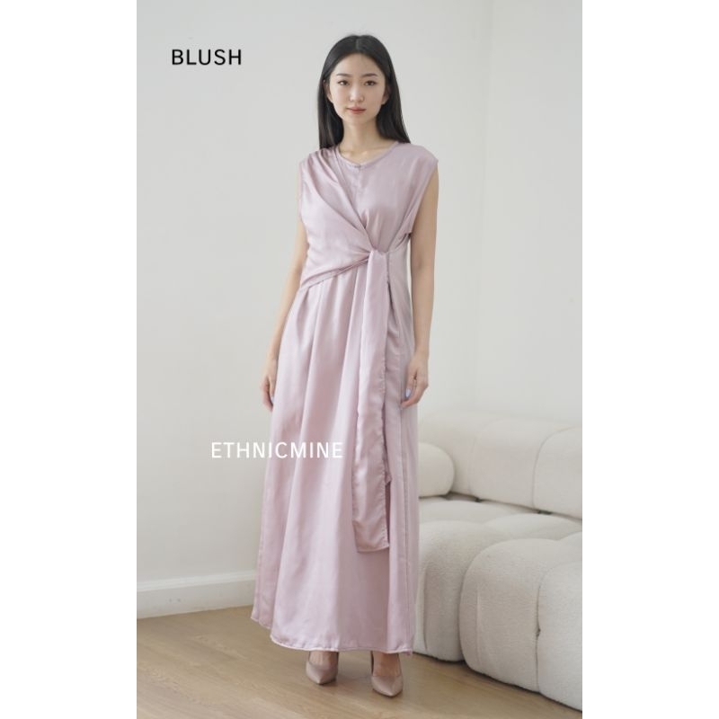 Inner Luna Outer dress satin mewah murah