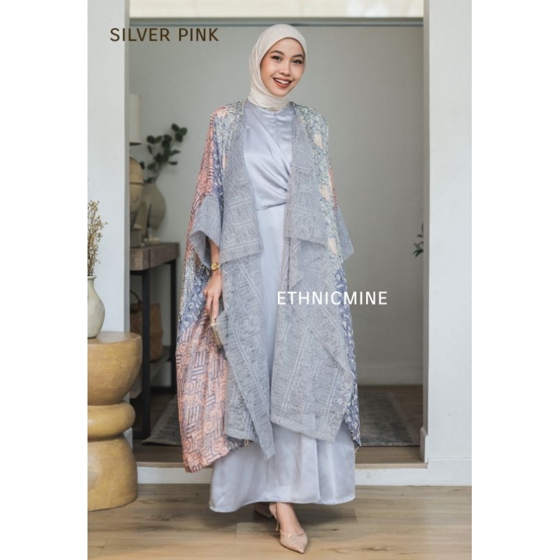 Inner Luna Outer dress satin mewah murah