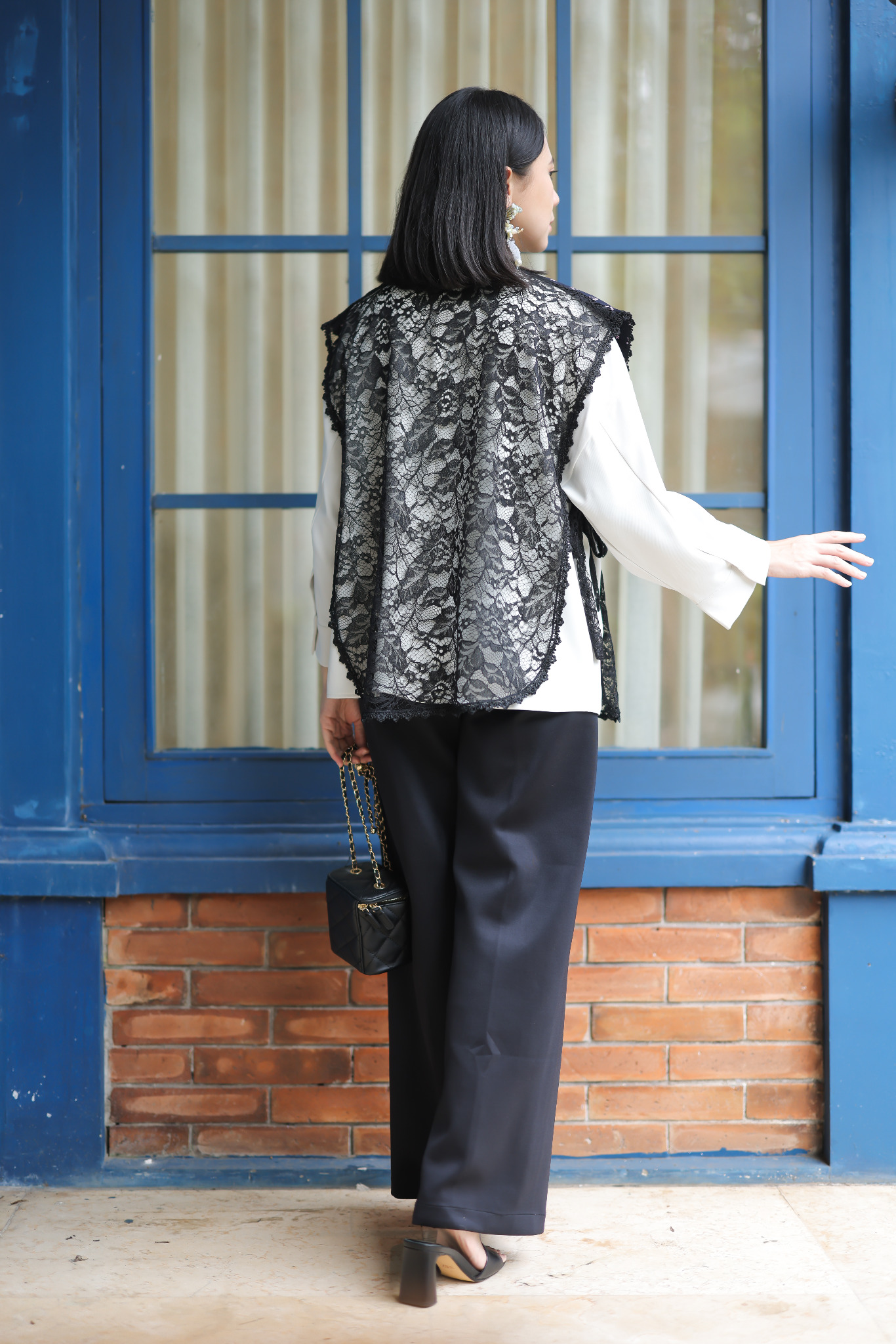 Ethnicmine Jena Vest Outer Kondangan Lace Batik