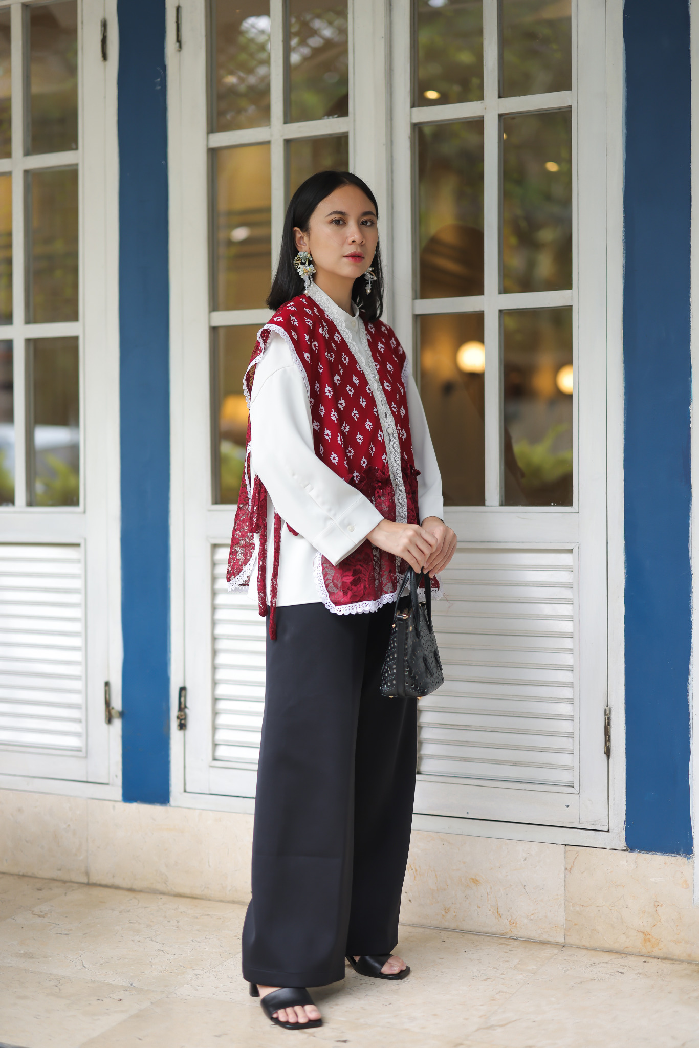 Ethnicmine Jena Vest Outer Kondangan Lace Batik