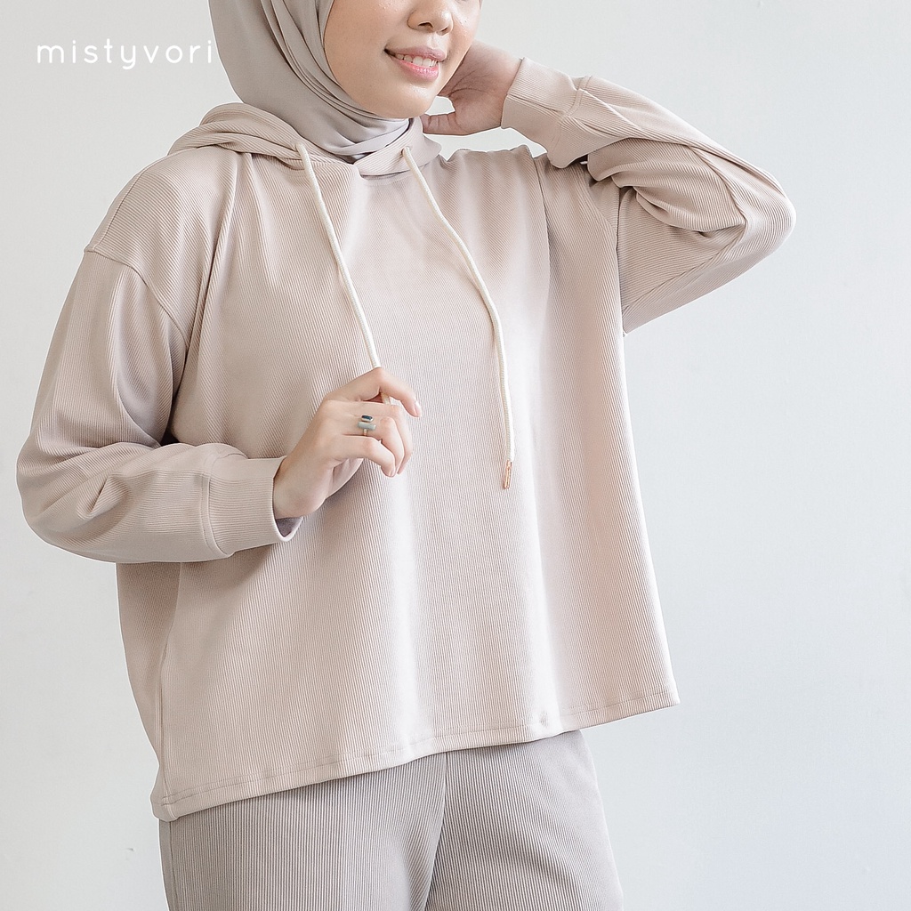 Mistyvori Ganni  Hoodie Bahan Suzy Knit