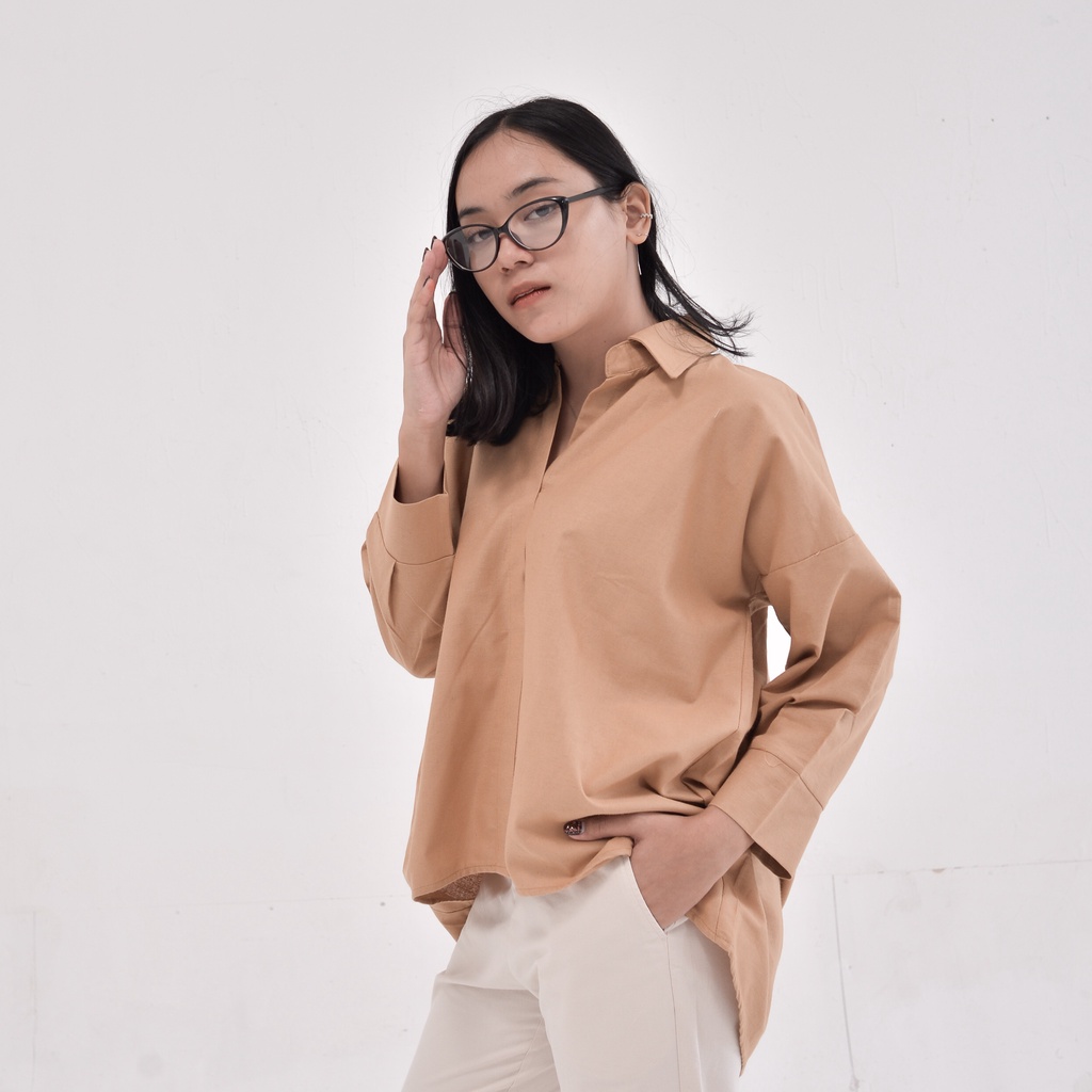 Mistyvori Nora Blouse Bahan Linen