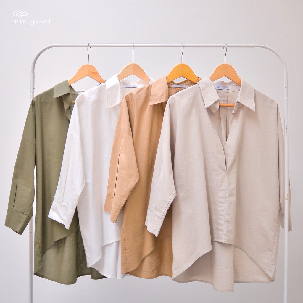 Mistyvori Nora Blouse Bahan Linen