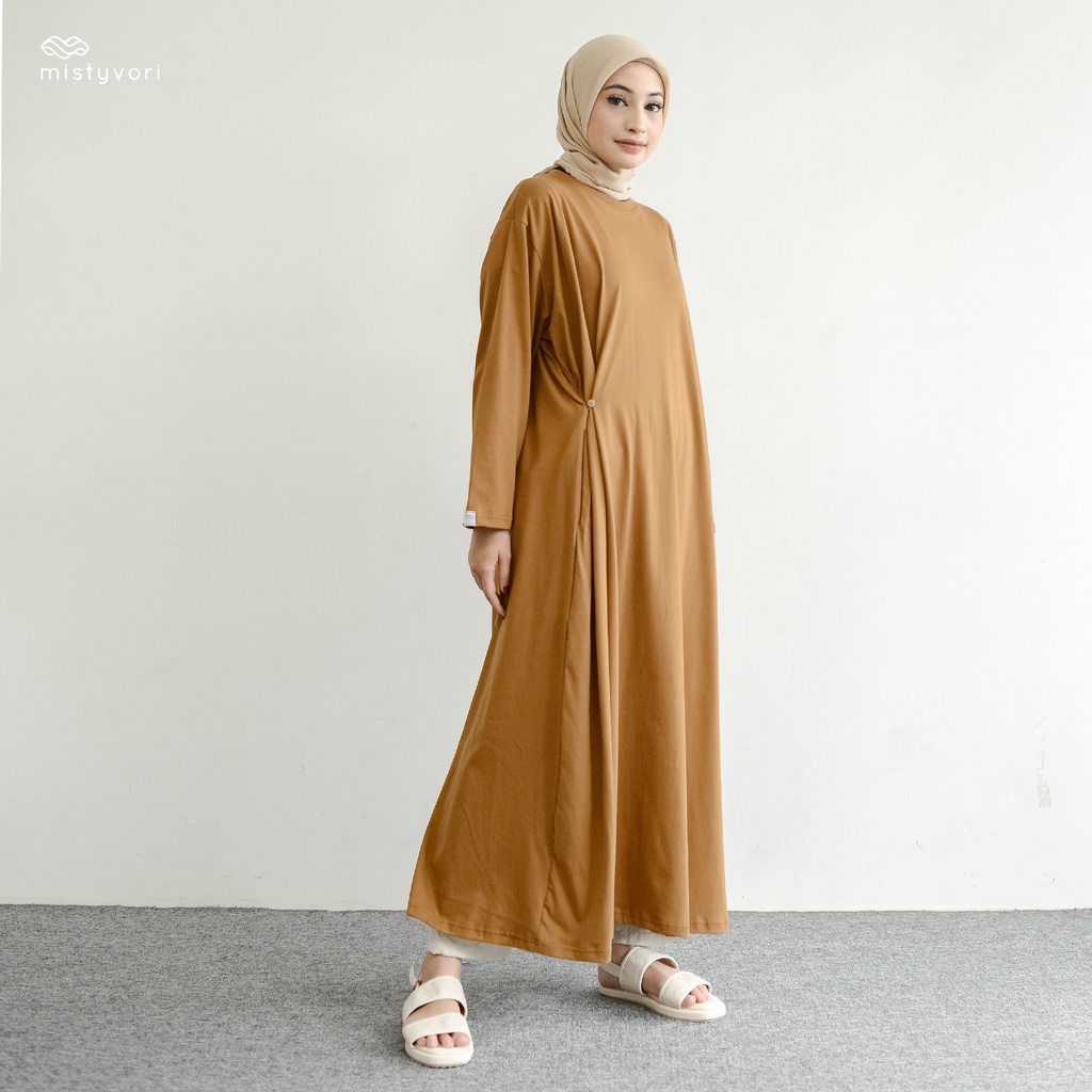 Mistyvori Leora Tunik Bahan Combed Atasan Wanita Muslim