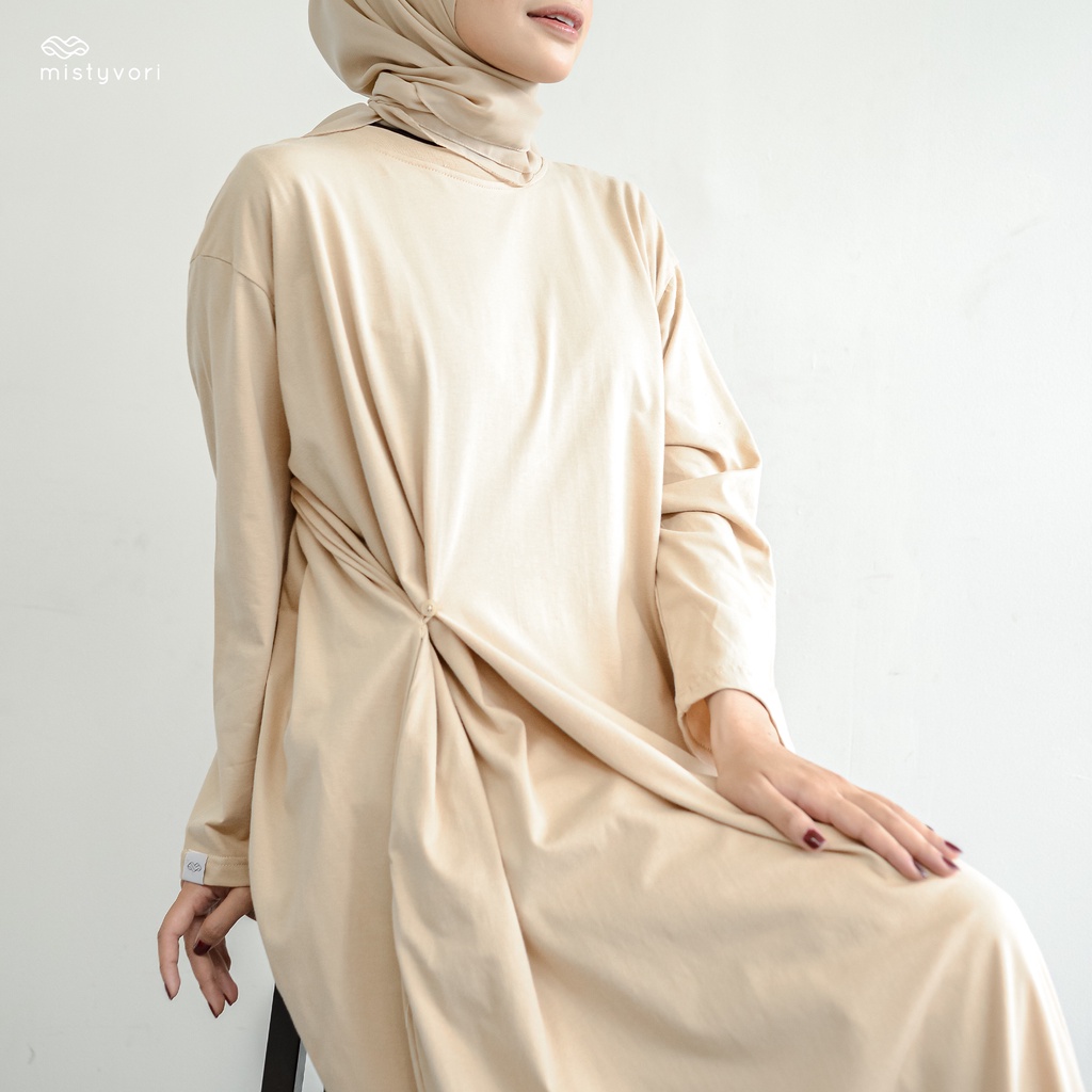 Mistyvori Leora Tunik Bahan Combed Atasan Wanita Muslim