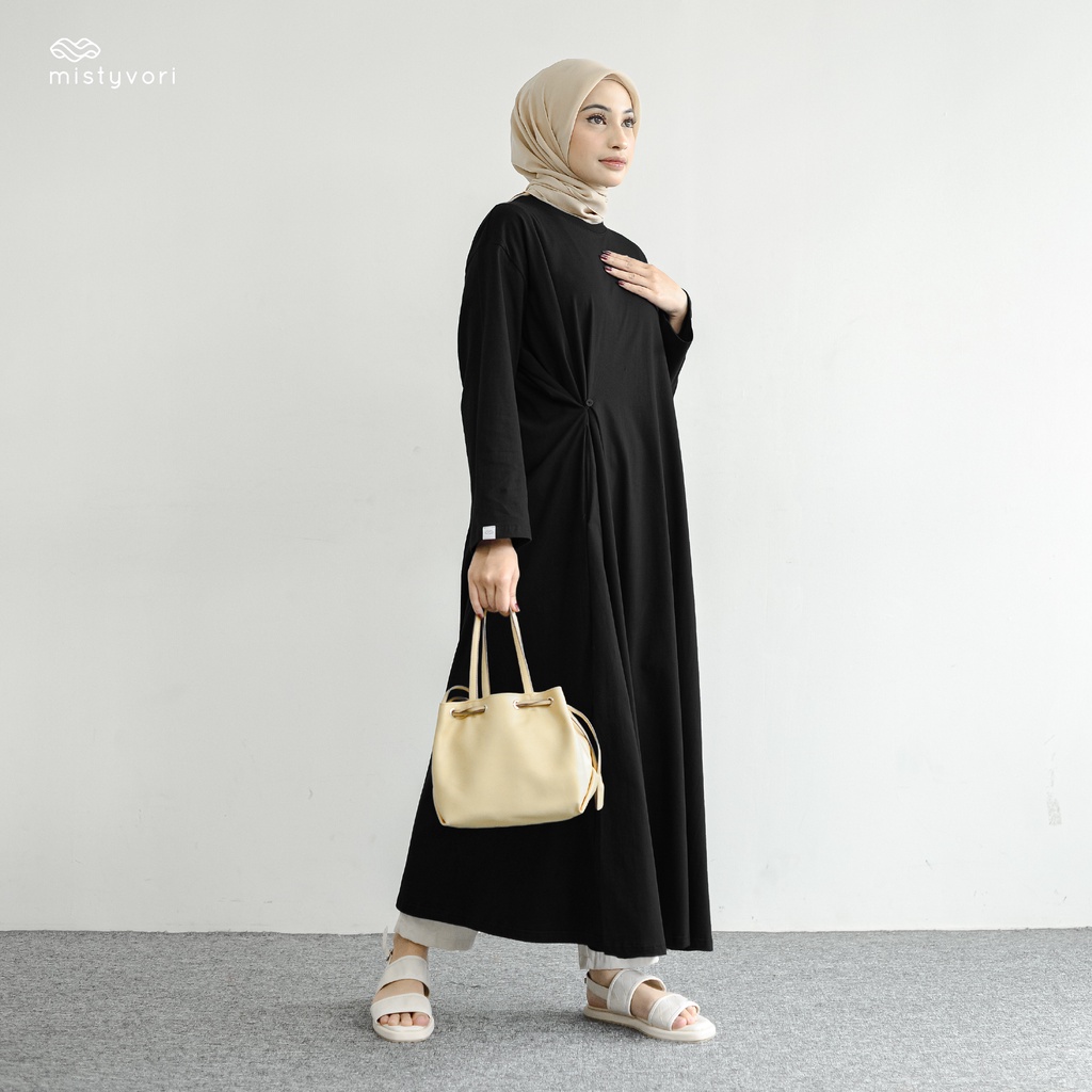 Mistyvori Leora Tunik Bahan Combed Atasan Wanita Muslim