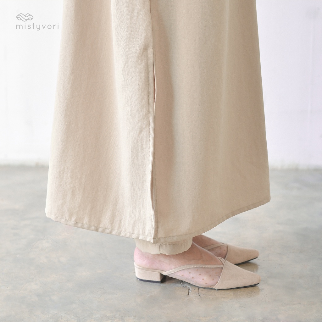 MISTYVORI | Hayya Tunik Oneset Wanita Bahan Linen
