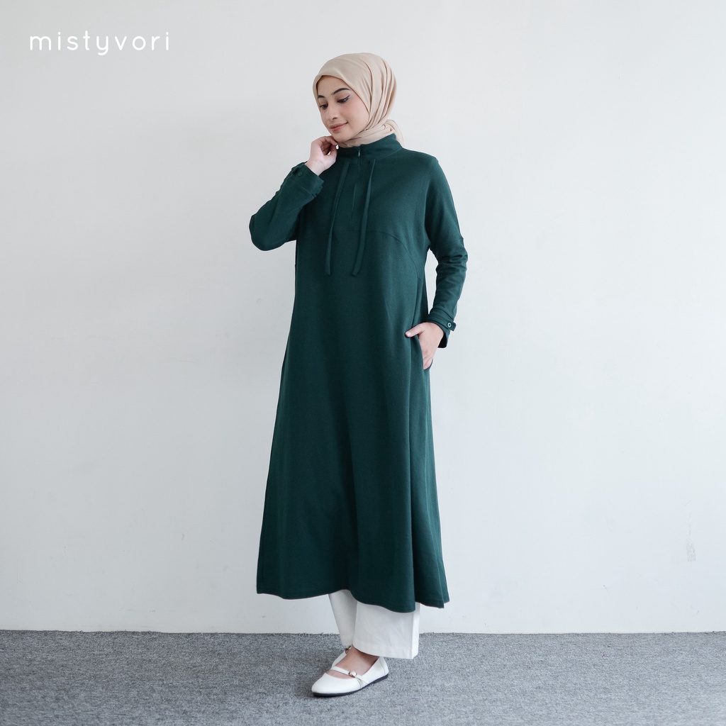 MISTYVORI | Kara Tunik Busui Bahan Polo Basic