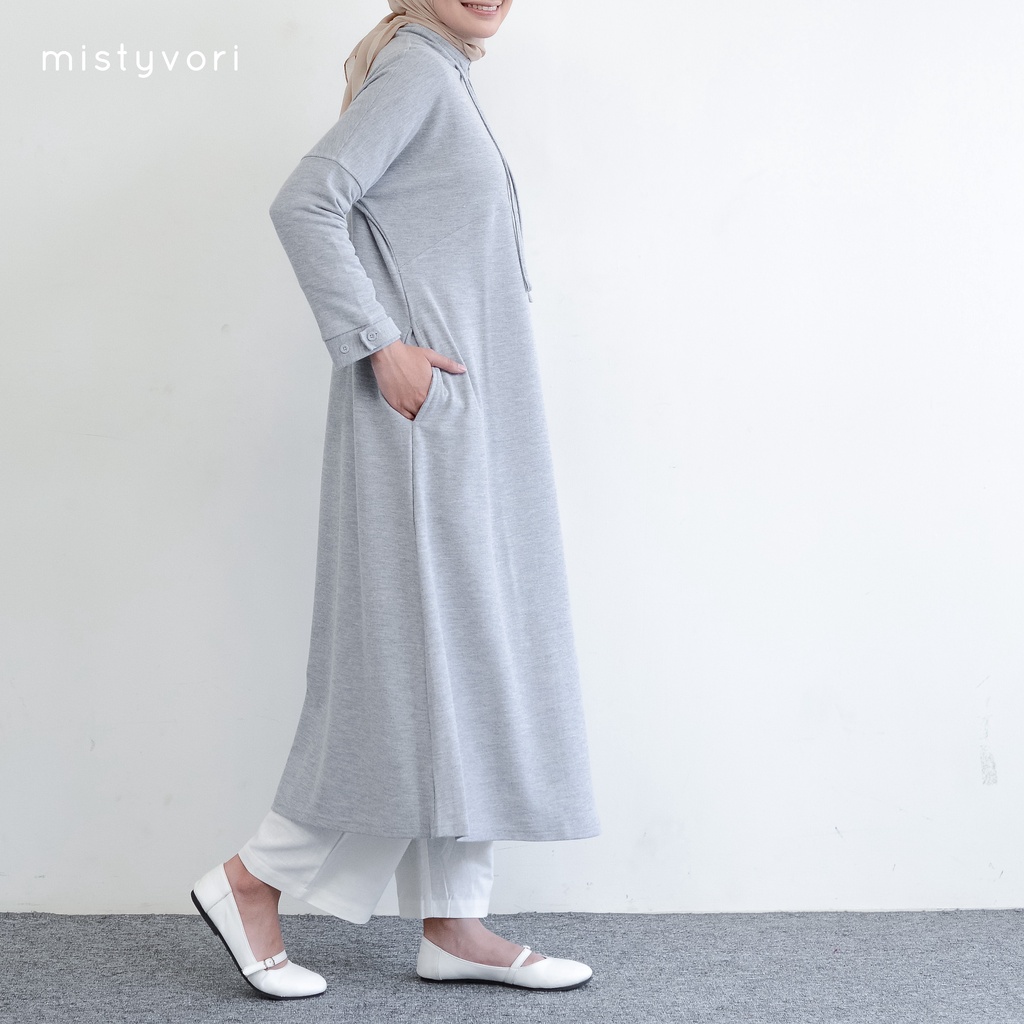 MISTYVORI | Kara Tunik Busui Bahan Polo Basic