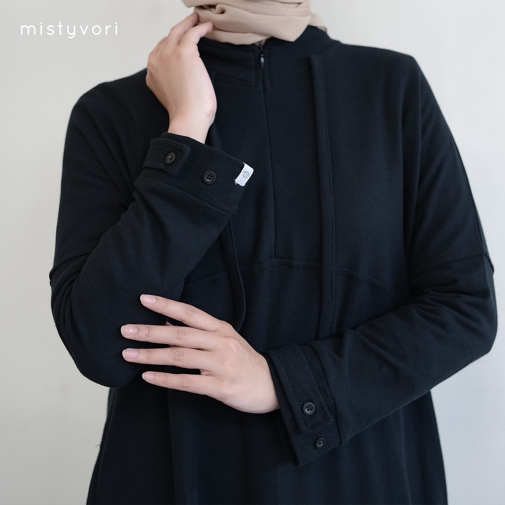 MISTYVORI | Kara Tunik Busui Bahan Polo Basic