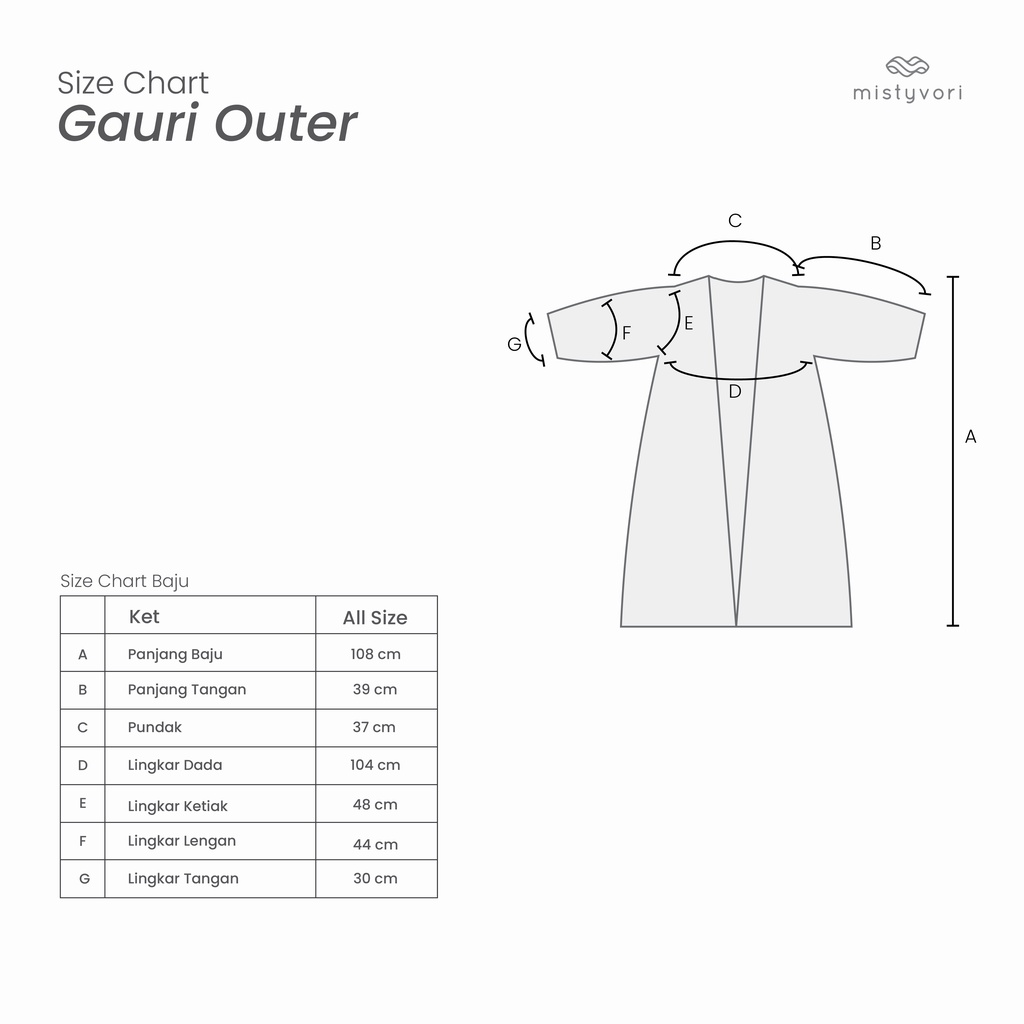 MISTYVORI | Gauri Outer Baju Wanita