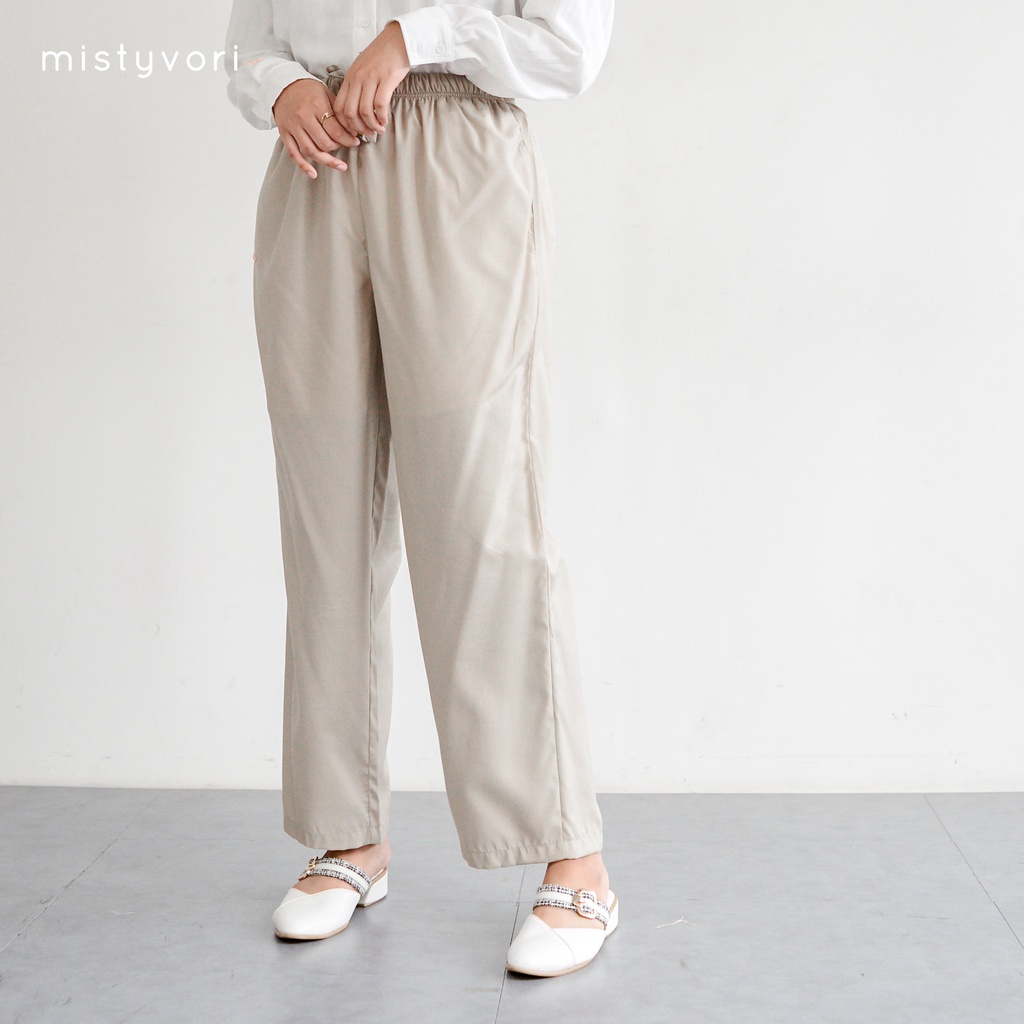 MISTYVORI | Mona Pants Celana Basic Wanita