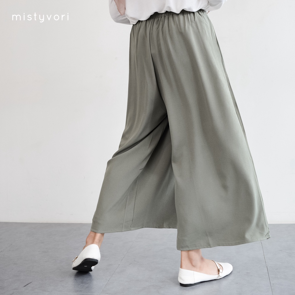 Mistyvori Kia Culottes Bahan Crepe Celana Muslim Panjang Wanita Kulot Bawahan