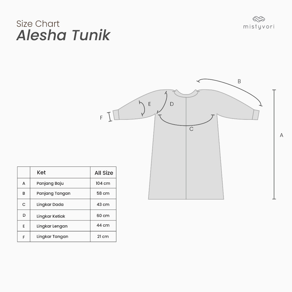 MISTYVORI | Alesha Tunik Wanita Premium Jumbo