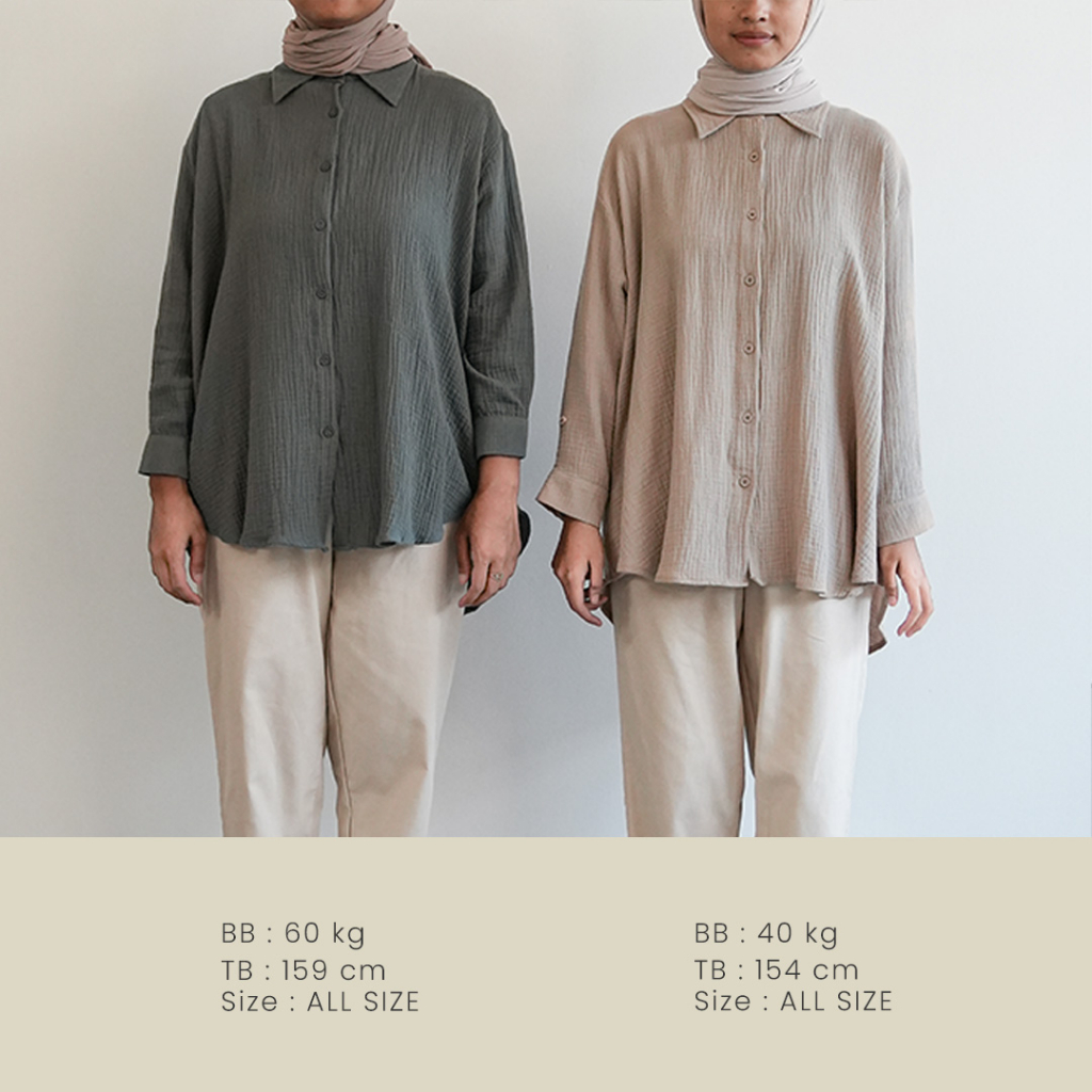 Alesha Shirt Kemeja Wanita Oversize