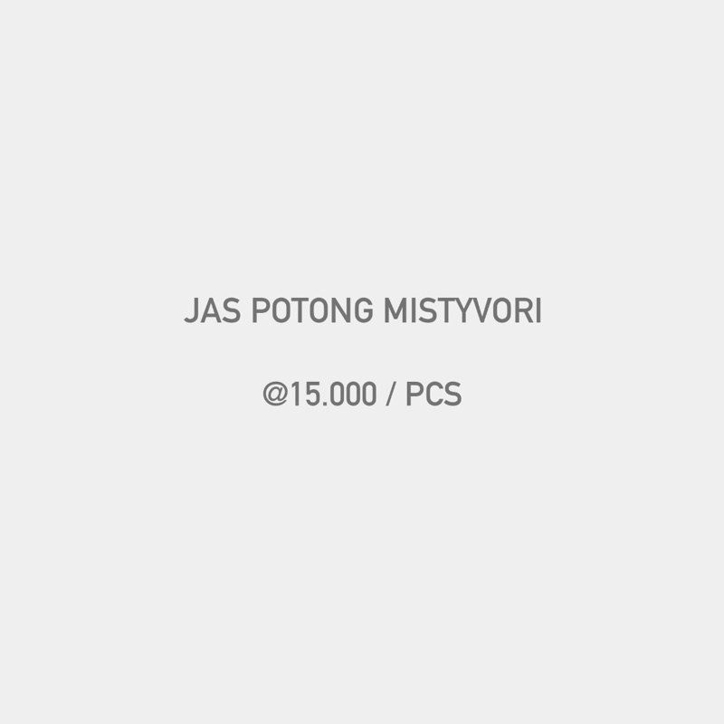 MISTYVORI l Jasa Potong Dress
