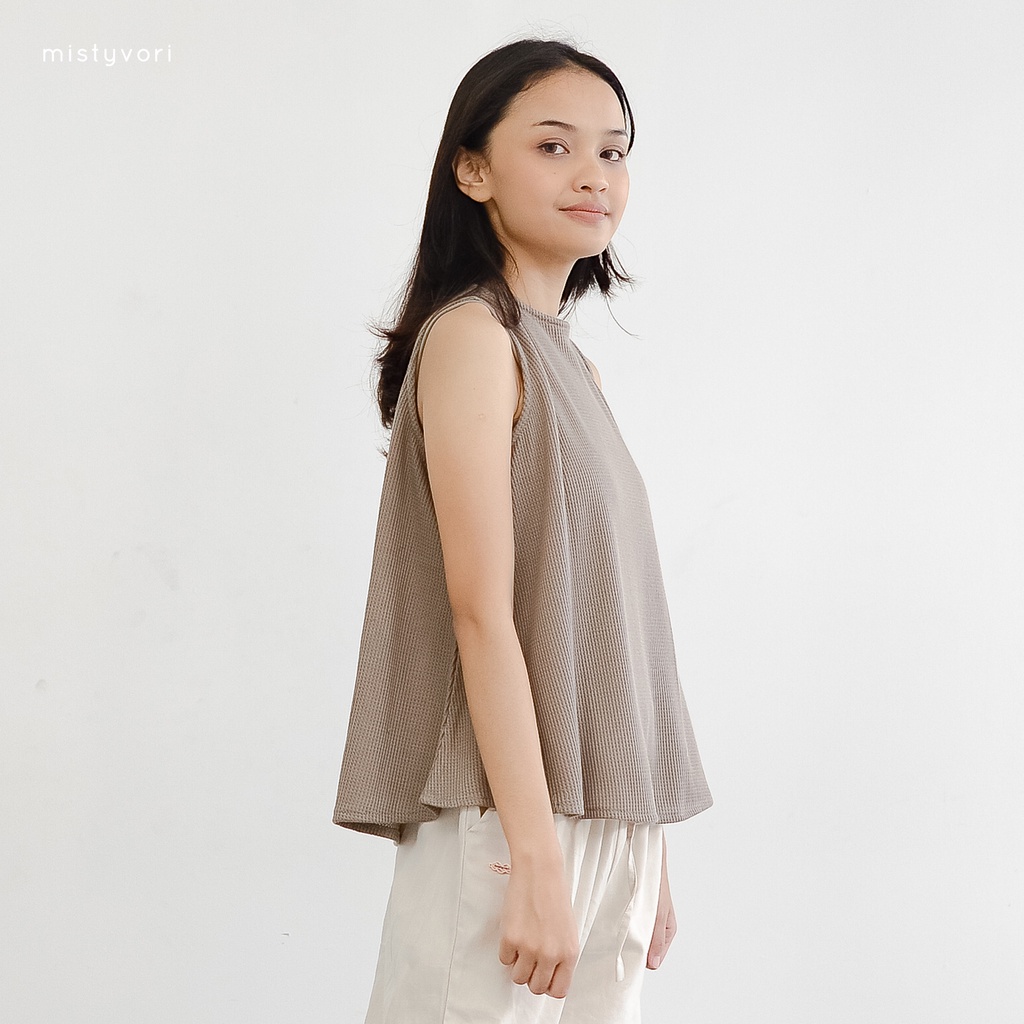 Mistyvori  | Ola Tank Bahan Waffle