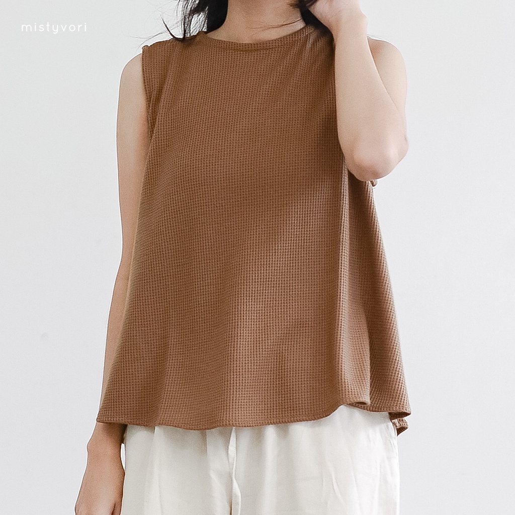 Mistyvori  | Ola Tank Bahan Waffle