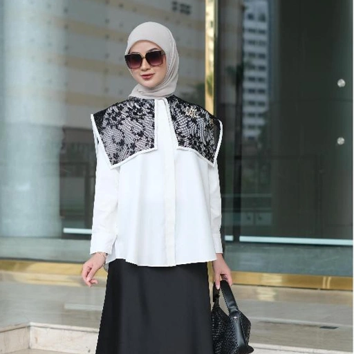 Image of READY - Vanilla Hijab - Kemeja Brokat