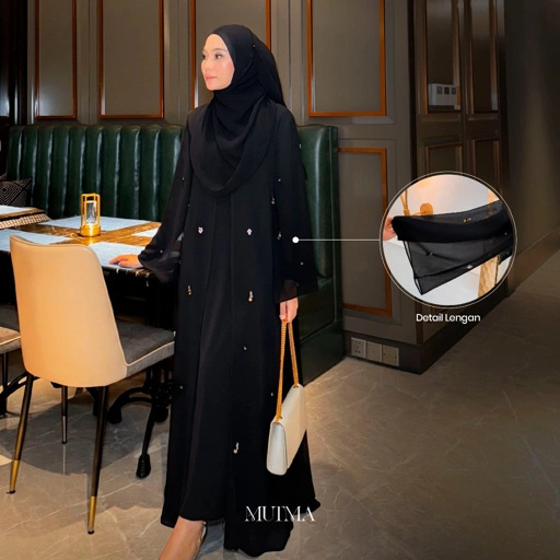 Image of MUTMA-Shafiyah Abaya OUTER SAJA-Dress Muslim-Haji & Umroh-Ceruty Premium-Payet