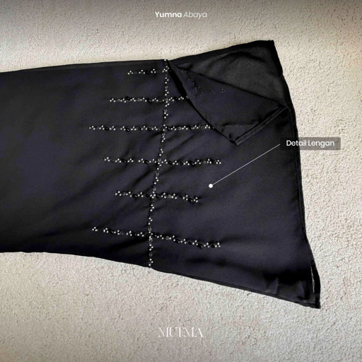 Image of Mutma- YUMNA ABAYA OUTER SAJA - Abaya - Haji & Umroh- Ceruty Premium - Payet - Pakaian Muslim Wanita