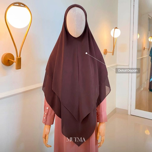 Image of Mutma- JAEDA KHIMAR- Hijab - Khimar - Hijab Instan- Haji & Umroh- Ceruty Premium- Pakaian Muslim Wanita
