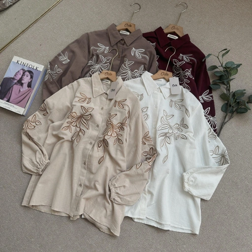 Image of Oclo Ramilie Shirt Bordir Casual Basic Dailywear