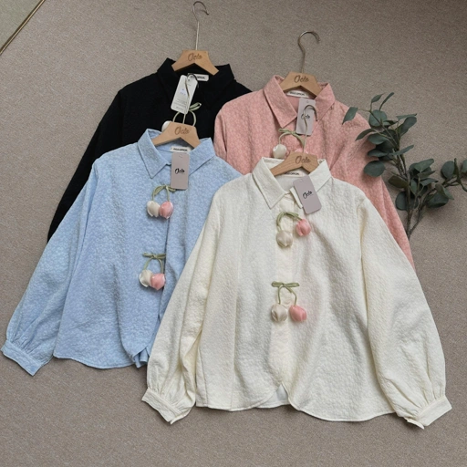 Image of Oclo Flavia Shirt Flower Casual Basic Dailywear