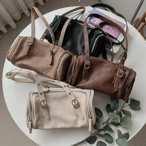 Image of Oclo Velo Bag Tas Wanita Bahu Kulit Leather Sling Shoulder Zipper OCL01533
