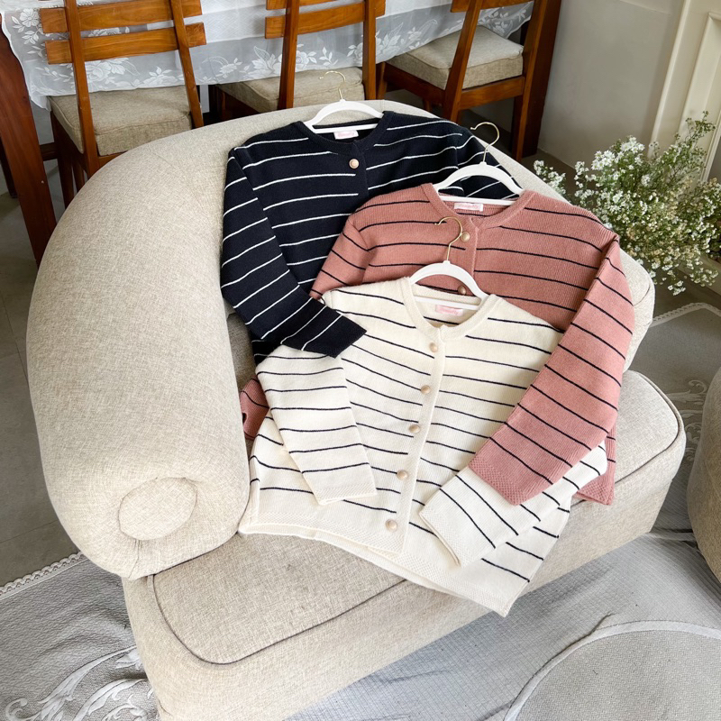 ITSMOSTLY - Fabb Knit Cardi (Knit Stripe Cardigan Premium)