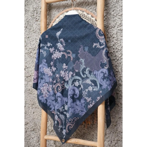 Image of Fazagi Hijab -Series Rustic Flower Blue