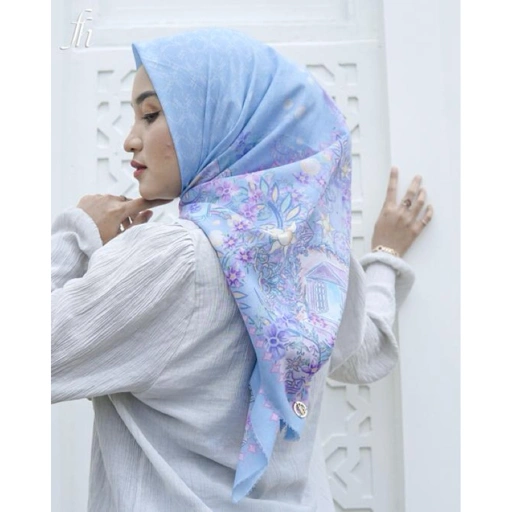 Image of Fazagi Hijab Series Rapunzel - Sky Blue