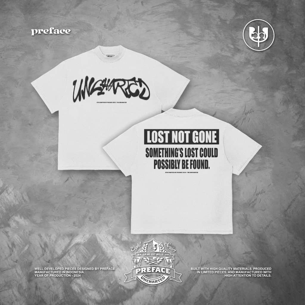 PREFACE WEARHOUSE - Mystery Unveiled White Tee