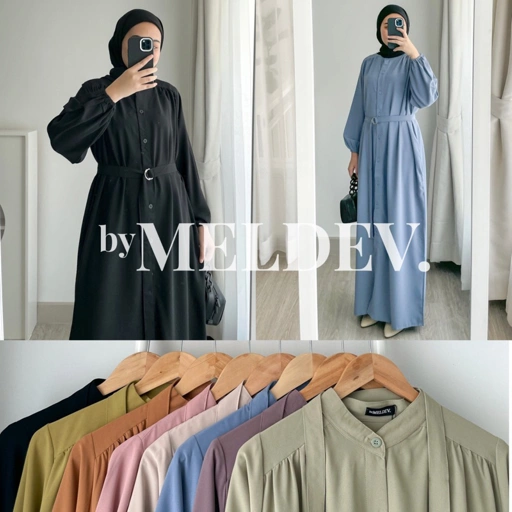 Image of Slim Button Long Dress
