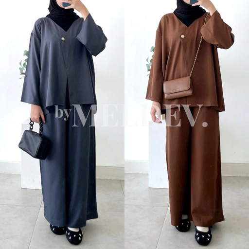 Image of ByMeldev Tory Cotton Set Setelan Katun Semi Outer
