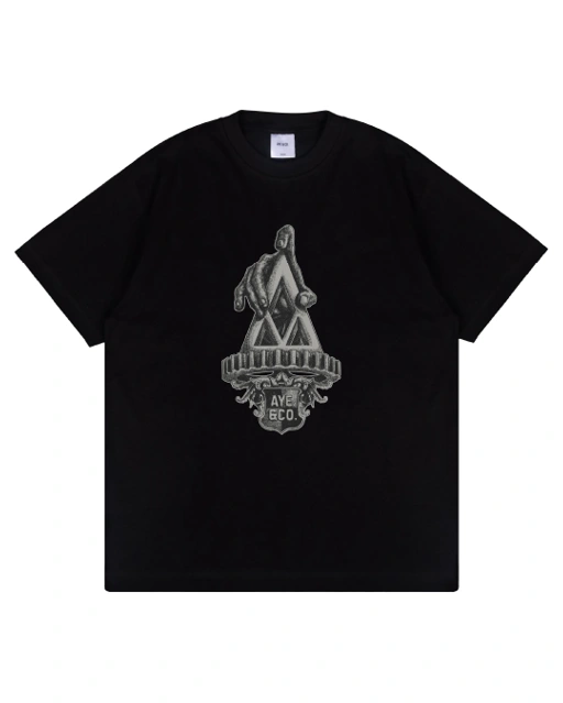 Image of AYE & CO - Lyde Black Tees