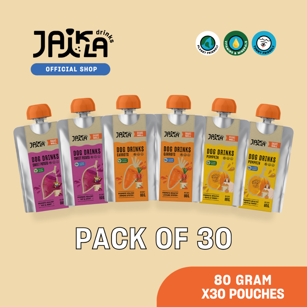 [30 Packs] JAIKLA Dog Drinks